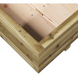  Vrtna sadilica 110 x 110 x 26,5 cm od impregnirane borovine | shoptok.hr
