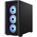 Asus A23 PLUS microATX računalniško ohišje, kaljeno steklo, štirje 120mm ARGB ventilatorji, podpora za BTF osnovne plošče, črno - 90DC00K0-B19010 | Shoptok.si
