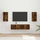  Komplet TV omaric 4 pcs Dimljeni oreh Konstruiran les, (5000132257) | Shoptok.si