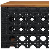  7-dijelni set vrtnih sofa od poliratana s jastucima crni Crna 55 x 55 x 36 cm | shoptok.hr