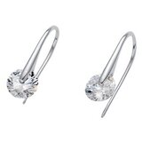 Oliver Weber wheely 925ag crystal srebrne mindjuše sa swarovski belim kristalom ( 62079 ) | ePonuda.com