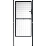  Mrežasta vrtna vrata od pocinčanog čelika 100 x 225 cm siva | shoptok.hr