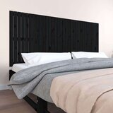  Zidno uzglavlje crni 204x3x90 cm od masivne borovine Cijene