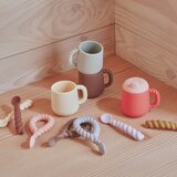 OYOY Mini Rožnat/rjav silikonski pokrovček za lonček 2 ks Kappu – | Shoptok.si