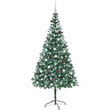 vidaXL Umestno božično drevo med 300 LED Zelena 210 cm PVC in Jeklo | Shoptok.si