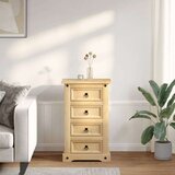 vidaXL Noćni ormarić Corona 53 x 39 x 84 cm od masivne borovine | shoptok.hr