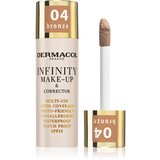 Dermacol Infinity puder s visokim prekrivanjem SPF 15 nijansa 04 Bronze 20 g | shoptok.hr