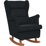  Zibajoči stol z blazino Črna 92 x 71 x 100 cm Vezani les, (5000288929) Slike
