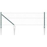 vidaXL šesterokotna ograja zelena 0.8x10 m jeklo | Shoptok.si