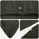  Presvlaka za jastuk 2 kom. HOUTEN Antracit 30 x 50 cm Kord - Antracit 30 x 50 cm 2 | shoptok.hr