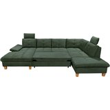 MID.YOU SEDEŽNA GARNITURA, rebrasti žamet temno zelena | Shoptok.si