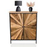 MID.YOU Komoda Santjago Black Sun, Črna, Rjava | Shoptok.si