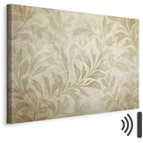  Slika - Botanical Motif with Leaves and Vines in Sand Colors 120x80 Akustična | shoptok.hr