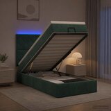  Krevet od pjene s madracem i LED-om Tamnozelena 90 x 190 cm | shoptok.hr