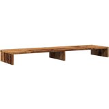 vidaXL Stojalo za zaslon starinski les 100x27x10 cm inženirski les | Shoptok.si