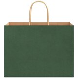  Papirnate vrećice 250 kom s ručkama zelene 32x17x25 cm | shoptok.hr
