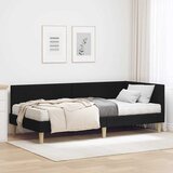  Kutni krevetni okvir s madracem 2 kom. Crna 80 x 200 cm tkanina | shoptok.hr
