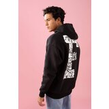 Defacto Oversize Fit Hoodie Printed Soft Fluffy Inside Sweatshirt | shoptok.hr