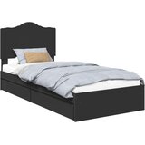  s od storage Podesivo Crna 90 x 190 cm Konstruirano drvo | shoptok.hr