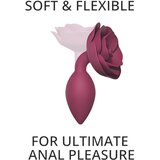 ove to Love LOpen Roses M - silikonski analni dildo (bordo) | shoptok.hr