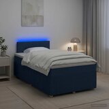  Boxspring krevet s madracem Plava 120 x 190 cm Tkanina Cijene