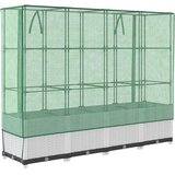  Povišena gredica s pokrovom za staklenik 160 x 40 x 138 cm | shoptok.hr