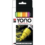 akrilni markerji, YONO, 1,5 - 3,0 mm, set 4 NEON, (21656224)