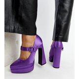 Gemre Purple block heel pumps Mikea | shoptok.hr