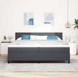  postelja s box springom z vzmetnico Temno siva Kordurojska tkanina, (22067215) | Shoptok.si