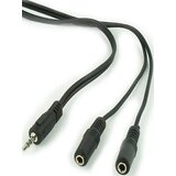 Gembird CCA-415 3.5mm stereo plug to 2 stereo sockets audio kabl 5m Cene