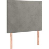  box spring s madracem LED svjetlosivi 80x200 cm baršun | shoptok.hr