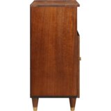 vidaXL Omare in policami za shranjevanje medijev s shranjevanjem z vrati Rjava | Shoptok.si