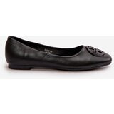 Boto Women's Ballerina Flats with Eco Leather Decoration Black Rhodike | Shoptok.si