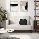  Jastuk za leđa Crna 45 x 20 x 35 cm tkanina | shoptok.hr