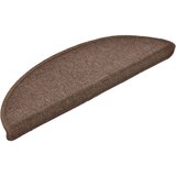  Prostirke za stepenice 15 kom 56x17x3 cm boje kave, poluokrugle | shoptok.hr