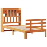 vidaXL Krevet s regalom za knjige bez madraca 90 x 190 cm od borovine | shoptok.hr