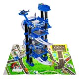 Lean_Toys Policijsko štirinadstropno parkirišče 1:64 Vozila Zvok svetlobe | Shoptok.si