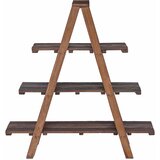  Sklopivi stalak s policom s pohranom Smeđa 79.5 x 35 x 112 cm | shoptok.hr