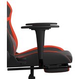  Gaming stol z oporo za noge črno in rdeče umetno usnje, (21152266) | Shoptok.si