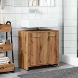 vidaXL Ormarić za umivaonik smeđa boja hrasta 60x33x60 cm drveni | shoptok.hr
