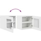 vidaXL Stenska kuhinjska omarica Visok sijaj bela 40 x 31 x 40 cm | Shoptok.si