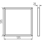 Kanlux 31173 - led površinski panel barev LED/40W/230V 4000K 60x60 cm | Eponuda.com