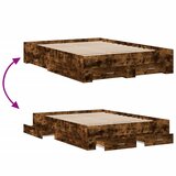  Okvir kreveta s ladicama boja hrasta 120x200 cm | shoptok.hr