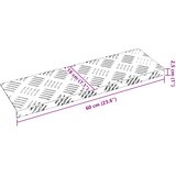  Stepenica Pravokutni 5 pcs Srebrno 60 x 18 x 2,5 cm Aluminij | shoptok.hr