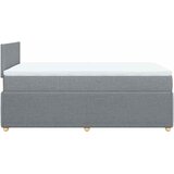  Krevet s oprugama i madracem svjetlosivi 120x190 cm od tkanine | shoptok.hr