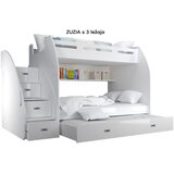  Dječji krevet na kat Zuzia s ladicama 200*120 cm - bijeli | shoptok.hr