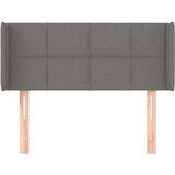  Uzglavlje s ušima tamnosivi 93x16x78/88 cm od tkanine | shoptok.hr