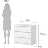 Tvilum Bijela komoda 77x76x50 cm Naia – | shoptok.hr