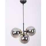 Squid Lighting Crna/siva viseća svjetiljka sa staklenim sjenilom ø 15 cm Cascade – Cijene