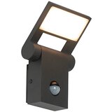 QAZQA Zunanja stenska svetilka siva z LED IP54 s senzorjem gibanja - Zane Cene